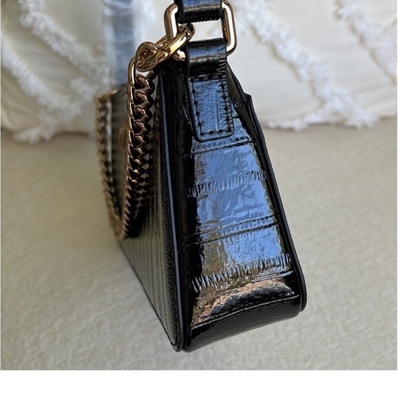 KURT GEIGER LONDON NWT Patent leather Shoreditch Shoulder Pochette Bag - Picture 16 of 16